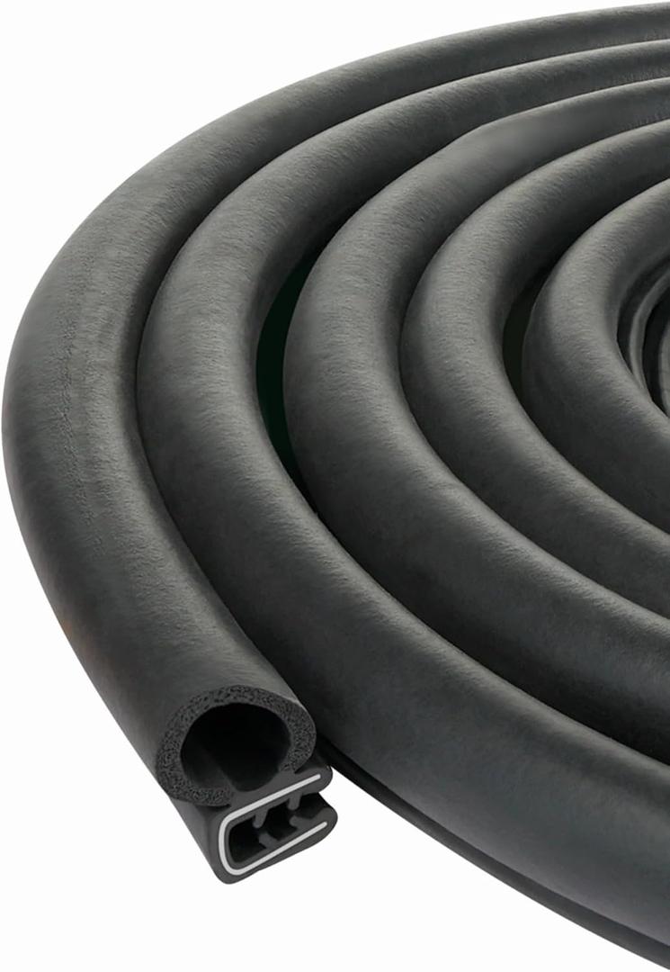 Door rubber strip horizontal bulb car door weatherstripping (10 Feet)