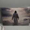 Jesus Canvas Wall Art Christ Wall Decor Jesus Walking in Water Picture Religious Painting Christian Artwork for Living Room Bathroom Modern Home Decor Framed(Art-2,16.00"x24.00")