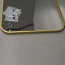 24x36 Mirror Rectangle Full Length Wall Mounted or Against Wall Aluminum Alloy Metal Frame Dressing Mirrors for Entryway Bedroom Bathroom Living Room 36x24 inch Gold