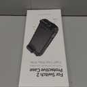 MoKo Dockable Case for Nintendo Switch 2, TPU Protective Case with Quick-Release JoyCon Design, Slim Ergonomic Grip Compatible with Switch 2 Console & Kickstand, Shock & Scratch Resistant, Black