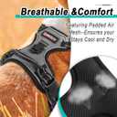 BARKBAY Dog Harness No Pull for Small Dogs - Adjustable, Reflective, Comfortable, No Choke, Heavy-Duty - Perfect for Outdoor Training, Walking, and Hiking - Strong & Durable -  Dark Grey, Small 