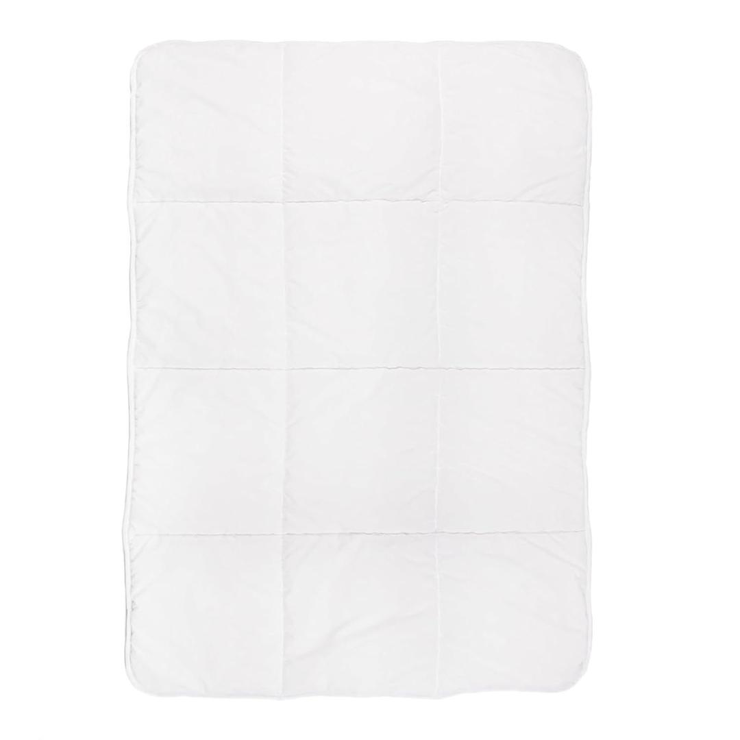 Tadpoles Toddler Crib Comforter - Breathable Microfiber Shell & Lightweight Comforter - Crib Duvet Insert & Toddler Bedding Duvets - 40 x 60 in, Box Pattern White