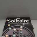 Deluxe Solitaire Game Set: 12.6'' Solid Wooden Board, 32 Natural Marble Balls, Single-Player Strategy and Smart Games