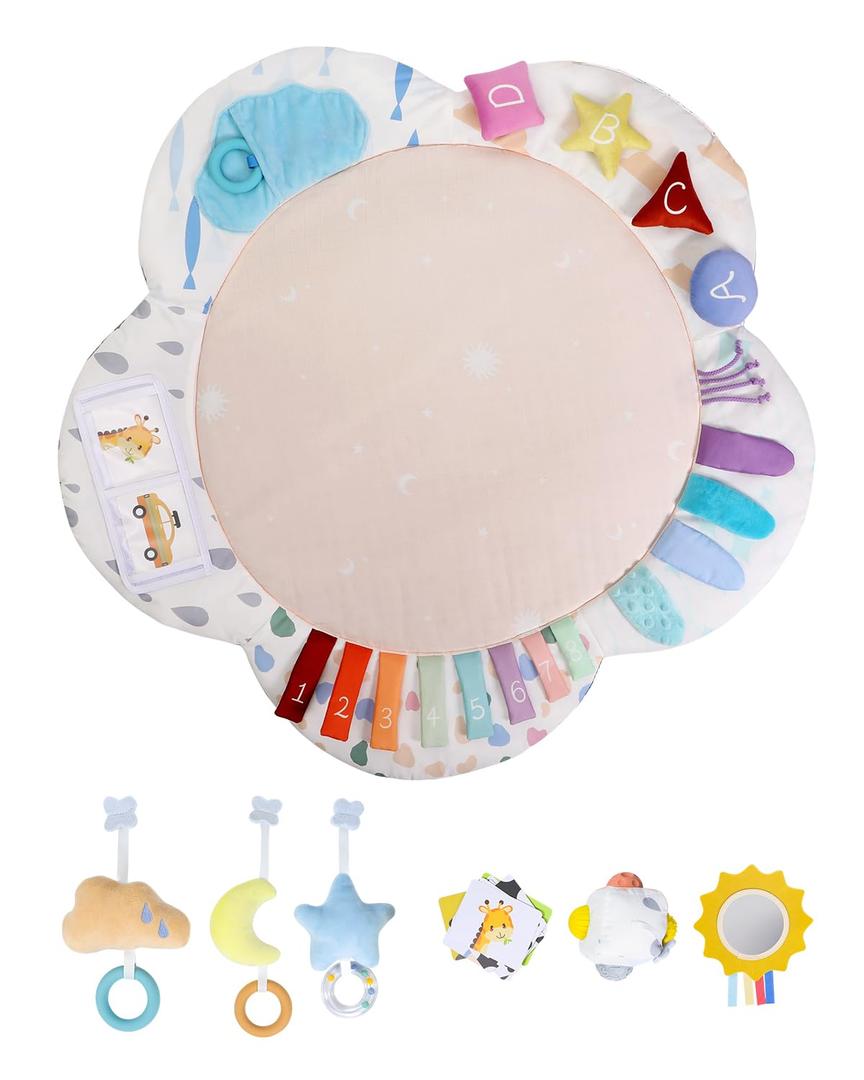 Baby Play Gyms mats (ONLY Play mat, Beige)