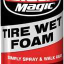 Black Magic 800002220 Tire Wet Foam, 18 oz. - Specially Formulated Thick Tire Spray Foam Clings to Tires to Dissolve and Clean Dirt While Shining and Protecting All In One Step