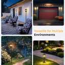 63" Solar Lamp Post Light 2 Pack, Solar Light Posts for Outside Waterproof, Outdoor Lamps for Patio, Backyard, Front Porch Decor, Warm White, Replaceable Bulb