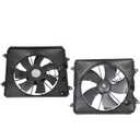 labwork Set of 2 A/C Radiator Cooling Fan Replacement for Honda CRV 2.4L L4 2007-2009
