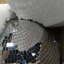 16-Inch Large Disco Ball Big Hanging Mirror Ball Disco Ball Decor for Disco Party Decorations, Weddings, Events, Disco Christmas Decor, and Home Celebration