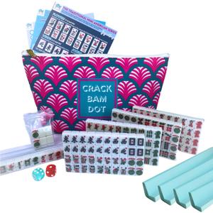 Mini American Mahjong Set for Travel and Fun | Small Size (0.8"x0.5"x0.4") | Gift or On-The-Go Game. (Special Edition)