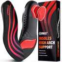‌Plantar Fasciitis Insoles for Men - Arch Support Inserts with Shock Absorbing Gel, Orthotic Insoles for Flat Feet Relief & All-Day Walking Comfort(S)
