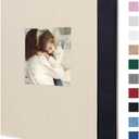 Artmag Fabric Photo Album 4x6 300 Large Capacity for Family Wedding Anniversary Linen Album Holds 300 Horizontal Photos (300 Pockets, Beige)