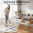 OLIXIS Steam Mop, All-in-One Scrubbing Steam Mops for Floor Cleaning with Rotating Pads, Floor Steamer with 2 LED Lights, 4 Cleaning Modes, Swivel Steering, 16.4 FT Cord, Safe for Hardwood and Tile