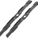 Earthtec 996516001 Mower Blades Replacement for Ryobi Lawn Tractor RY48110 RY48111 RY48112 Lawnmower Replace (2 Pcs)