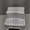 White 2-Tier Step Stool for Bathroom and Bedroom