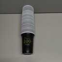 Ziliny 50 Pack 100th Birthday Decorations Birthday Cups 16 oz Disposable Plastic Gold and Black Cheers to 100 Years Cups for Men Women Hot Cold Drinks for Wedding Anniversary Supplies