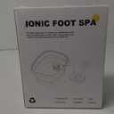 Ionic Foot Bath Detox Machine, Ionic Foot Spa to Remove Toxins with 2 Arrays, 80 Disposable Foot Bath Liners, Detoxification Sea Aalt, Durable Folding Bathtub - Gift for Women & Men