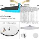 NearMoon Rain Shower Head, Ultra-Thin Design-Pressure Boosting, Awesome Some Experience, High Flow Stainless Steel Rainfall Head (16 Inch, Chrome Finish)