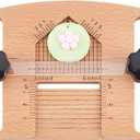 PH PandaHall Wood Polymer Clay Earring Drill Guide Clay Earrings Drill Stand Accurate Hole Punching Tool Clays Tools Accessories for Jewelry Making Necklace Pendants DIY Craft Drilling Supplies