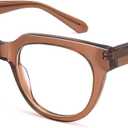 Dollger Blue Light Blocking Glasses For Woman Men Frame Round Cat Eye Computer BlueLight Glasses Non-Prescription