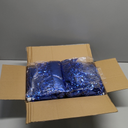 100pcs Blue Metallic Cheerleader Pom Poms with Baton Handle for Kids Adults Cheering Spirit Sports Party Dance Sportsteam