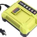 Replacement for Ryobi 40V Battery Charger, OP401 Charger Compatible with Ryobi 40V Lithium Battery OP4040 OP4050 OP4050A OP40601 OP4026 OP4015 OP4030 Fast Charger