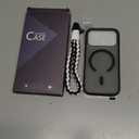 Peerock 3 in 1 Magnetic Shockproof for iPhone 17 Pro Case, [Fit for MagSafe] [TOP Military Protection] 1X Screen Protector+1X Wrist Strap, Camera Control Cover for iPhone 17 Pro Translucent Black