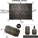 Camo Poncho Liner, Army Blanket, Military Sleeping Bag, with A Compression Carrying Bag, for Traveling, Hiking, Camping, Outdoor Survival, Car Blanket