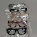 CCVOO 1.5x Oprah Style Reading Glasses for Women, Stylish Eyeglasses, Blue Light Readers for Women, Cheaters, (A1 Mix)