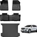 Floor Mats& Cargo Mat fit for Cadillac XT5 2017-2025 2026 : Custom Fit All Weather TPE Heavy Duty Car Floor Liners 2025 XT5 Accessories