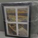 DUENPY 12x16 Picture Frame, 5x7 Collage Picture Frame, Displays Four 5x7 inch Photos, or 12x16 (Without Mat) for Available Horizontal Wall Mounting Display and Vertical, Black.