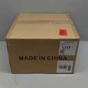 Industrial Round Chandelier Rustic Ceiling Light Fixture Farmhouse Pendant Light with Clear Glass Shade for Dining Room Hallway Entryway Kitchen Bedroom, Gold (1-Light, 57.2 in)