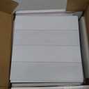 sunwings 16-Sheet Peel and Stick Backsplash Tile, 9" x 9" Stacked 3D Handmade Looks Square Self Adhesive Wall Tiles for Kitchen Bathroom, White Mixed