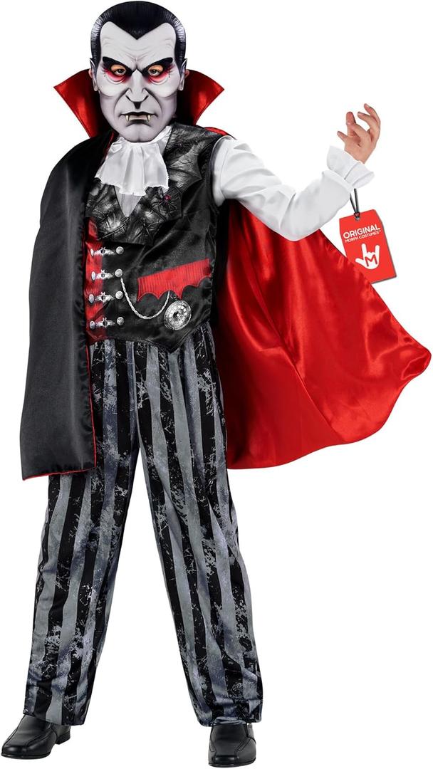 Morph Vampire Costume Kids, Vampire Costume For Boys, Scary Boys Halloween Costumes For Kids Dracula (4-6 Years)