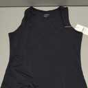 ATHMILE Tank Tops for Women Square Neck Sleeveless Double-Layer Tank Tops Basic Tight T Shirts L