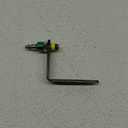 Yolass Pneumatic tool hook,1/4"NPT and 360 Rotatable L Air Rafter Hooks are Lightweight,Quick and Easy to Install for Air Blow Guns,Pneumatic Nail Guns,with Brass Joints,1-Piece