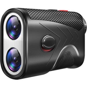 1200 Yards Range Finder Golf, 7X Magnification Golf Rangefinder with Slope, Laser Range Finder with Flag Lock, 0.5 Yard Accuracy, Ideal Golf Accessories for Golfers & Hunting (Black)