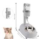 Pet Water Dispenser, Pet Standing Water Dispenser Bowl, 2 in 1 500ml Multifunctional Detachable Height with Stand for Dogs Cats