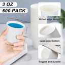 SIUQ 600 Pack 3 oz Paper Cups, Disposable Bathroom Cups, Small Mouthwash Cups, White Paper Cups, Hot/Cold Beverage Drinking Cup for Bathroom, Home, Party, Office, Picnic, Travel and Events