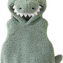 Baby Boy Girl Dinosaur Costume Cute Sleeveless Romper with Hat Newborn Infant Halloween Cosplay Clothes (12-18 Months, Emerald)