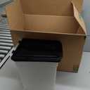 IRIS USA Airtight Dog Food Storage Container, WeatherPro, Up to 10 lbs, for Dog Cat Bird and Other Pet Food Storage Bin, Keep Fresh, Translucent Body, Made in USA, Clear/Black