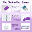 Electric Sitz Bath for Toilet Seat - Yoni Steam Seat -Portable Sitz Bath Tub for Hemorrhoids and Postpartum Care - Wide Seat - Deeper Bowl - Purple
