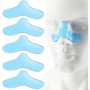 CPAP Nose Pads 5 Pack Universal Nose Pads Reusable Nasal Gel Pads Washable Cpap Nose Protector Fit for Most Masks