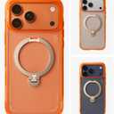 TORRAS Ostand Q3 Air for iPhone 17 Pro Case 6.3'' with Stronger Magnetic Stand, Fit for Magsafe, Airbags Miltary Protection, Camera Control for iPhone 17 Pro Case, Shockproof & Stylish, Horizon Orange