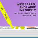 Sharpie Tank Style Highlighters, Chisel Tip, Fluorescent Green, Box of 12
