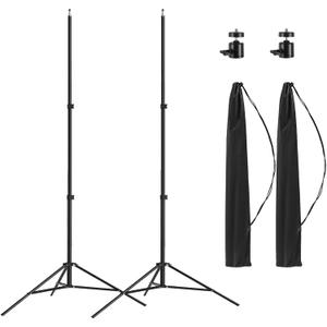 2 Pack Aluminum Light Photography Tripod Stand with Case,Altson 7 Feet Portable Photo Video Tripod Stand for Speedlight, Flash, Softbox, Umbrella, Strobe Light, Camera