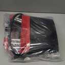 Broom with Dustpan Combo Set 54" Long Handle Adjustable Length Stainless Steel Broomstick Standing Dust Pan and Broom Set for Office Home Kitchen Lobby Floor Cleaning (Red and Black)