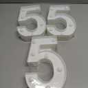3 x LED Marquee Numbers, Small Light Up Numbers for Party, 8.58 Inch Battery Powered Lighted Number for Birthday, Night Light, Table or Home Decor (Number 5)