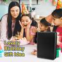 CLOVERCAT 9 Pocket Waterproof Trading Card Binder, Trading Album Display Holder, Expandable, 720 Double Sided Pocket Album, Compatible with Gaming Cards, Yugioh, MTG and Other TCG (Black Edge, Black)