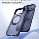TORRAS for iPhone 17 Pro Max Case, 360 Magnetic Stand, [Fit for MagSafe] [4X Military-Grade Protection] Slim Case for iPhone 17 Pro Max phone case,6.9", Translucent Deep Blue, Ostand O3 Fitness Series