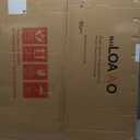 LOAAO 30X36 Inch Bathroom Mirror with Wood Grain Colored Metal Frame, Rounded Rectangle Metal Framed Bathroom Mirror, Anti-Rust, Hangs Horizontally or Vertically, Tempered Glass